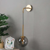 Hängande Glasglob Modern Vägglampa